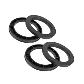 Motoforti Universal Hub Centric Rings, Wheel Bore Spacer, 78.1mm to 108 Mm, Plastic, Black, 4pcs