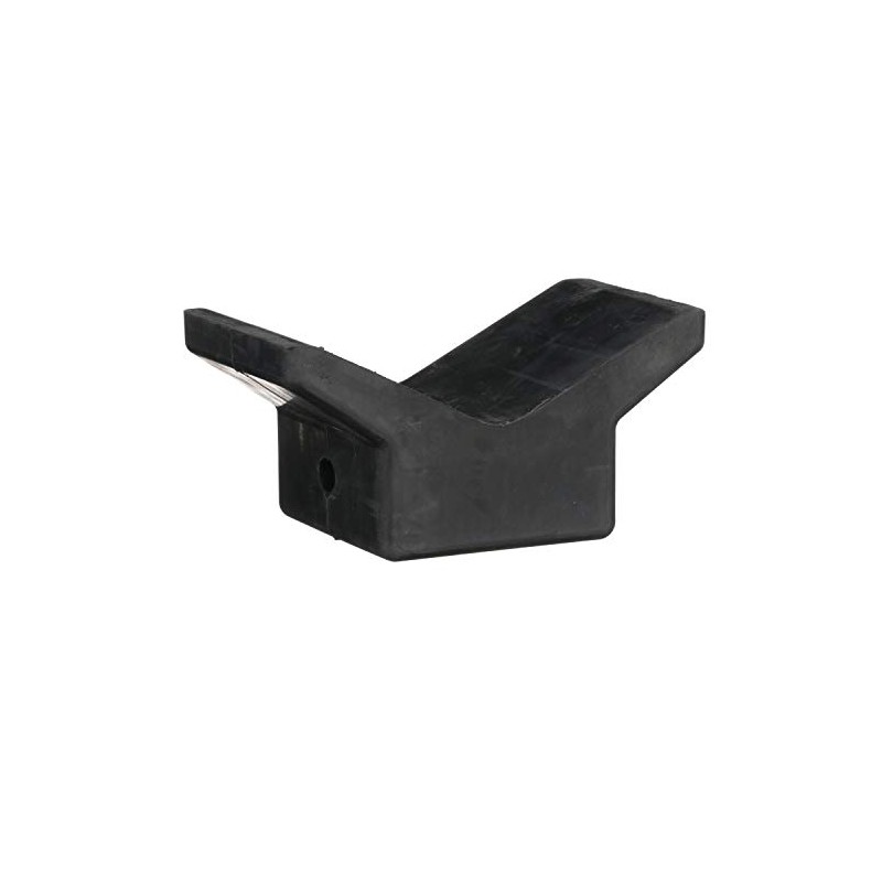 Attwood 11202-1 Boat Trailer Rubber Bow Stop V-Block, Black, 4-Inch