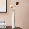 Small Ceramic Bud Vase Tall Conic Narrow Neck Single Stem