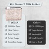Y YOMA File Folder with Outside Pocket, 8.5 x 11-Inch,