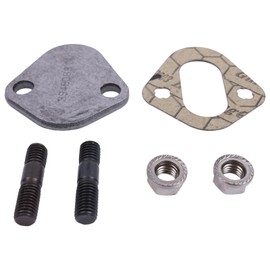 Czomoizc Fuel Pump Cover Plate Kit Steel Cover Plate Cover Plate Gasket Studs Nuts Compatible with 89-98 Cummins 12V 4BT 6BT Engine 3914304-A, 3939258-A, 3948083-A