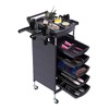 6 Tiers Salon Trolley with Handle and Rolling Wheels, 5