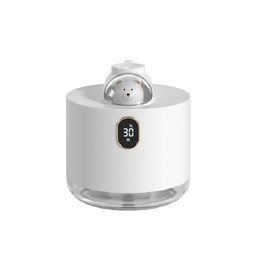 GKI Space Shuttle Humidifiers with Night Light, Mini Cool Mist Humidifier 500ml Portable Air Diffuser, Gift for Christmas, Valentines, for Bedroom, Baby, Desktop, Home, Office (white)