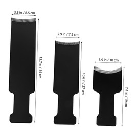 Minkissy Hair Dyeing Kit Highlight Combs for Highlighting Professional Balayage Highlighting Board Black Hair Dye Cream