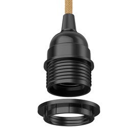 ledscom.de ledscom.de Hanf-Kabel/Textilkabel LEKA, Stecker, Schalter, beige, 3 m, Lampen-Fassung, 1x E27 max. 60W, Kabel, Lampenkabel, Kabellampe, Schalter, E27, Hanf, Naturfasern, Seil, Pendelleuchte