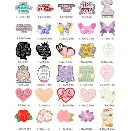 30Pcs Women Girl Enamel Pins for Sambas Brooch Backpack Aesthetic Pins for Women Cute Flower Funny Pink Enamel Pins Bulk Cool Lapel Decorative Pins for Backpacks Hats Bags Decoration