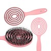 ILU Round Lollipop Detangling Hair Brush Pink