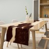 XBDDZSW Cow Print Table Runner, Brown Cowhide Print Western Style