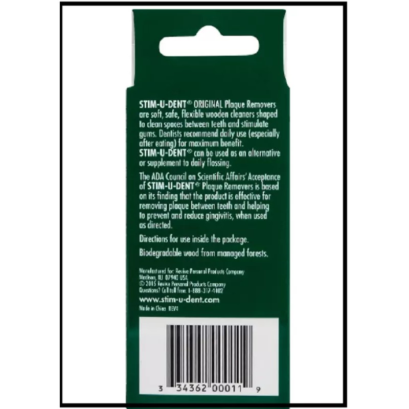 Stim-U-Dent Plaque Removers 24 Packs of 25 Picks/Pack (600 Picks)