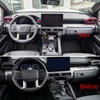 BORUIEN Dark Red Dashboard Air Vent Outlet Cover for Toyota