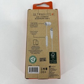 Helix Ultrabuds USB-C Earbuds Connector White Wired Headphones NEW