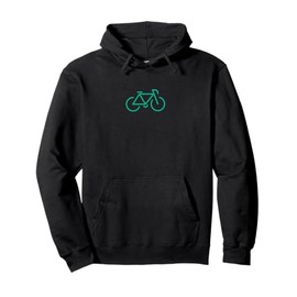 Bicycle logo minimal for cyclists Pullover Hoodie