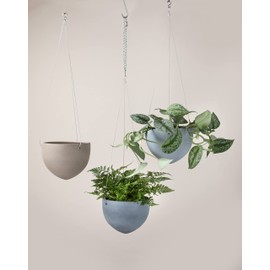 Scheurich Hanging Pot, Hanging Plant Pot Made of Ceramics, Colour: Dark Stone, 7.1 inches Diameter, 5.8 inches Height, 0.4 gl.