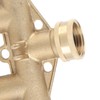 G3/4 Brass 4‑Way Garden Hose Splitter Ball Valve Hose Adapter