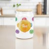 Purely Home Polka Dots Ceramic Tea Storage Canister - Multicoloured