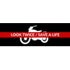Vegamax Look Twice Save a Life Motorcycle Waterproof Vinyl Bumper