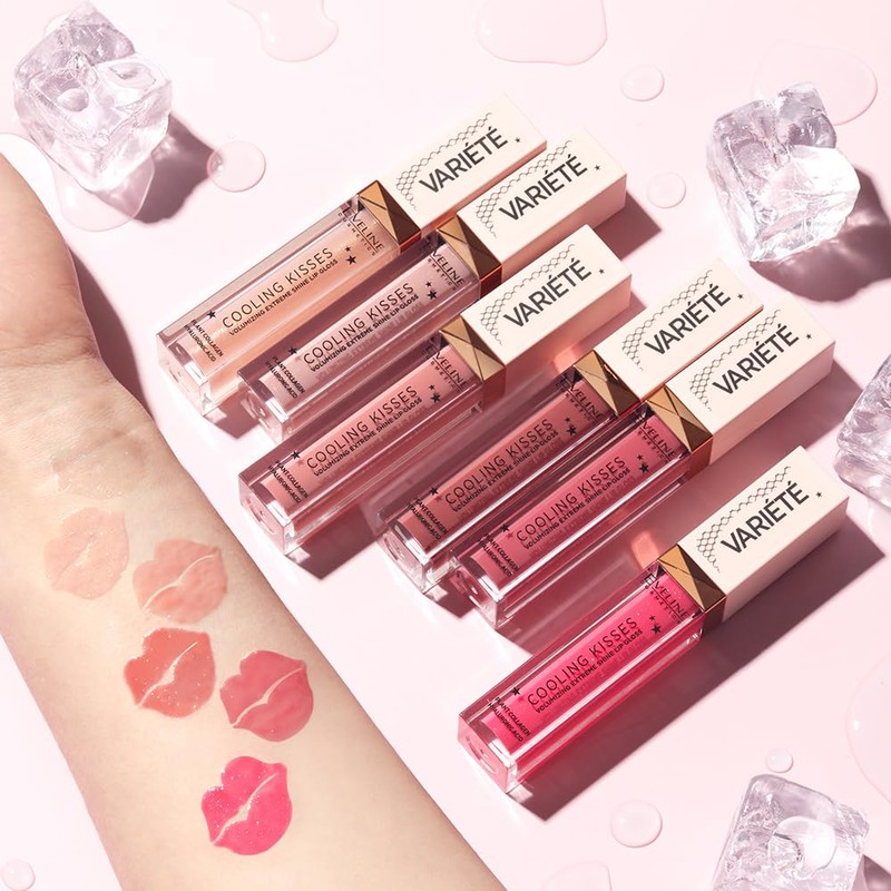 Eveline Cosmetics Variété Cooling Kisses Volumengebender Gloss mit pflanzliches Kollagen