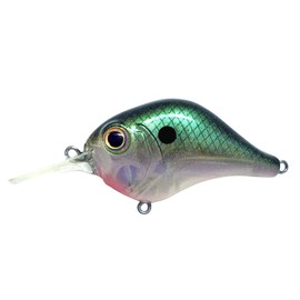 Bill Lewis Lures Lifelike MR-6 Mid-Range MDJ Series 6Ft. Floater Diver 1/2 OZ Crankbait Fishing Wobble Lure for Freshwater, Green Gizzard SHAD