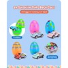 Roicaholy 24 Count Prefilled Easter Eggs with Pull-Back Cars Inside