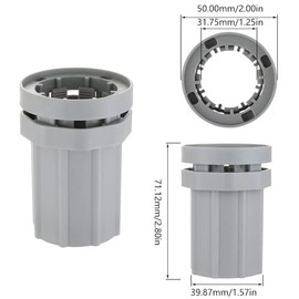SEIWEI Tuerca de acoplamiento de grifo, tuerca de bloqueo de apriete y liberación rápida de 63/50 Pulgadas 32 MM, accesorio de fijación de vástago de 