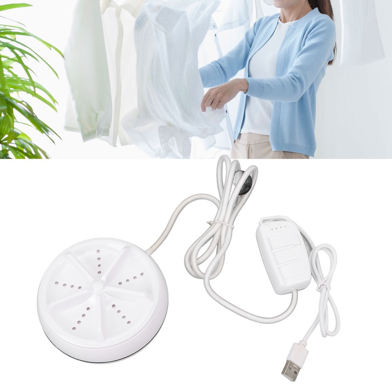 Mini Ultrasound Washing Machine USB Portable Turbine Cleaning 4 Level