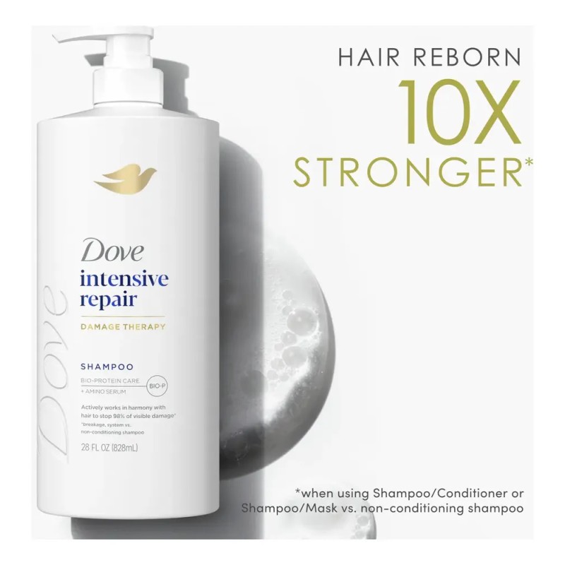 Champú Dove Intensive Repair Para Cabello Dañado 828ml