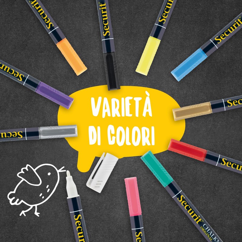 Securit SMA100 'Chalk Marker Original Black Small