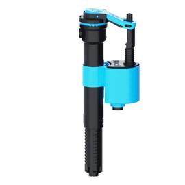 Adjustable Toilet Fill Valve with Universal Threads 3/8" and 1/2", Universal Bottom Entry and Side Entry Toilet Inlet Valve with Brass Tail