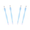 4 Pcs Cuticle Trimmer Pusher Remover, Rubber Tip Gentle on