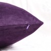 CXTAI 2x Purple Velvet Cushion Covers Decorative Square Throw Pillow