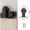 CCJH Sliding Barn Door Hardware Hangers Rollers Only 2pcs, NO