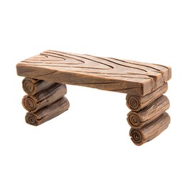 Darice Miniature Log Table, Fairy Garden Table, Outdoor Plant Stand