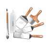 Blackstone Deluxe Spatula Griddle Kit (6-Piece) with Stainless Steel Tongs,