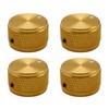 XIYANGJUAN 4pcs Solid Guitar Knobs Gold Aluminium CNC Made Potentiometer