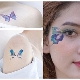 Fashion Butterfly Tattoo Stickers for School Festivals & Event Booths GBT3 20ea