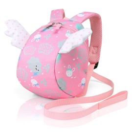 Cosyres Bunny Kids Backpack Preschool Toddler Girls with Reins Pink