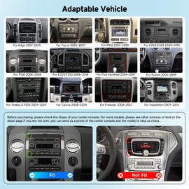 [8 CORE 4G+64G] Car Radio for Ford F150/ F250/ F350 2004-2014 with Wireless Carplay/Android Auto, 7 Inch Android 13 IPS Touch Screen Stereo, Bluetooth, GPS, WiFi, DSP, SWC, + Backup Camera