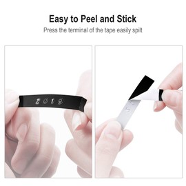 Oozmas Compatible Label Tape Replacement for Dymo Embossing Label Maker Organizer Xpress Pro Office Mate II Tape 3/8 Inch, 3D Plastic Embossing Tapes for Xpress 12965 12966 154000, Muti-Color, 5-Pack