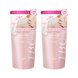 TBC White Body Pack Soap, 8.8 oz (250 g) x 2, Body Soap, Clay Pack, Dull, Dirt, Exfoliate, White Clay Blend, Fresh Rose Scent