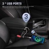 YJYWZH Car Armrest Box for Honda Fit Jazz 2002-2008, 3USB