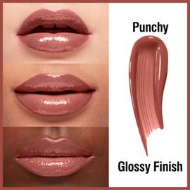 FV High-Shine Liquid Lipstick, Long Lasting & Non-Sticky, Vegan & Cruelty-Free, Nourishing & Highly Pigmented Lip Gloss, Punchy-Glossy