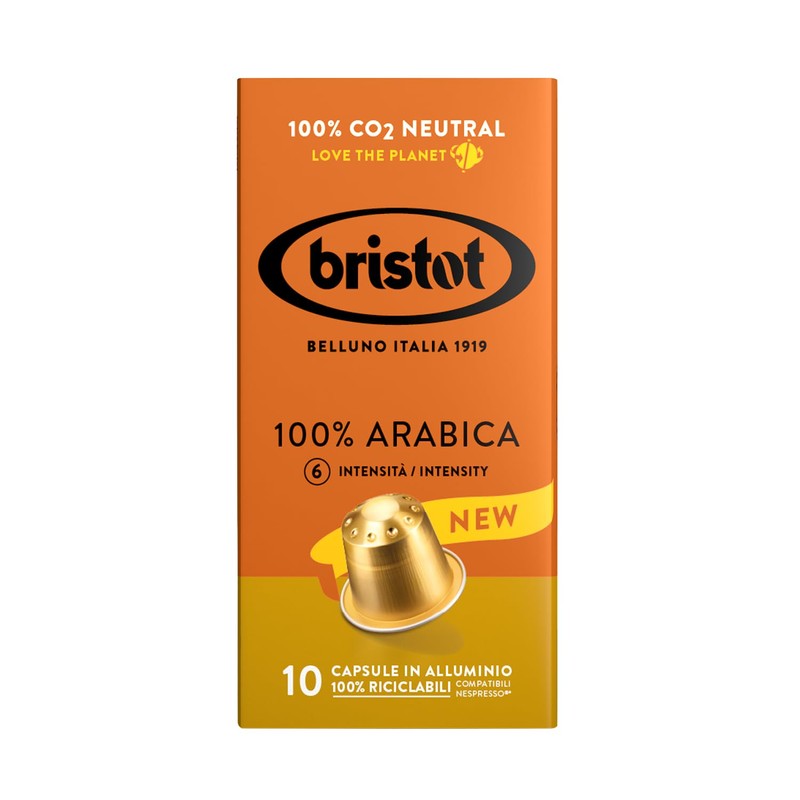 Bristot 100% Arabica Coffee Capsules – Medium Roast – Compatible