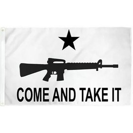 3X5 Come And Take It Rifle 2nd Amendment Tyranny Gun Rights Flag w/Grommets