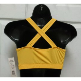 Body Wrappers 0180 Bra Flag Gold Tank w/Criss Cross straps 12-14 Child