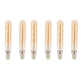 2 PCS E14 LED Light Bulb 3w Golden Tubular Bulb for Pendant Wall Scones Tube Light Bulbs Desk Lamp 220‑240v