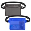 jealkip 2-Pack Waterproof Pouch with Adjustable Waist Strap, Waterproof Dry