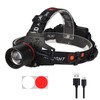 WINDFIRE Rechargeable Headlamp White Red LED Hunting Headlamps Super Bright