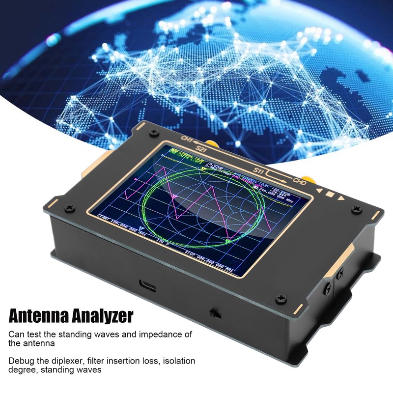 NanoVNA V2 50kHz‑3GHz Vector Network Analyzer Aluminum Alloy Antenna Analyzer