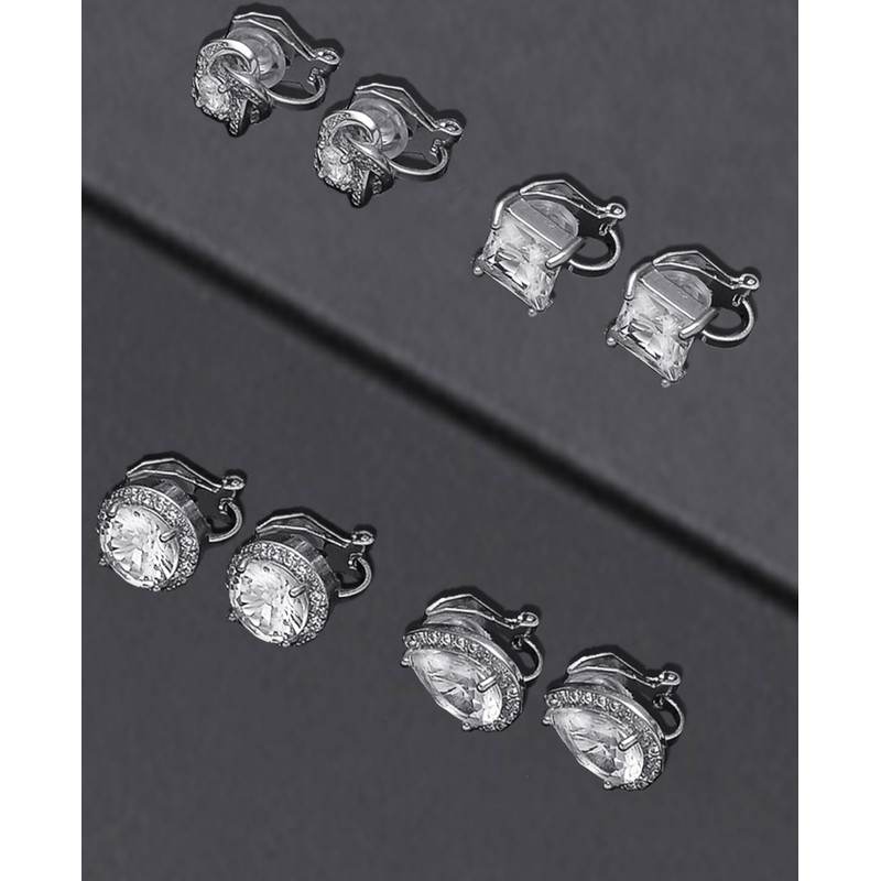 Fxiqini Clip On Earrings Non Pierced Earrings Teardrop Round Square