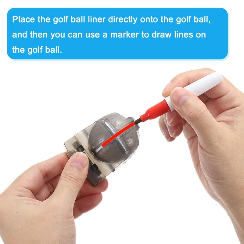 PATIKIL Golf Ball Line Marker Tool, 1 Set Golf Ball